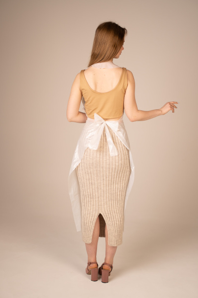 Фартук полиэтил., 75*130 см (Стандарт 20 мкм) (100 шт/уп, 1000 шт/кор) (6200, белый)