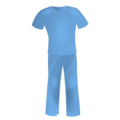 6914 Костюм хирургический голубой (рубашка и брюки), нестерил р-р 56-58 (40 шт/кор)