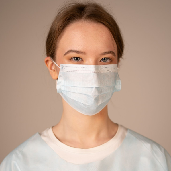 6862 СТЕРИЛ Маска мед. на резинках, 3-х сл. 800 шт./кор.