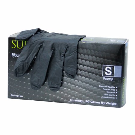 9899 Перчатки  мед. смотр. "Супермакс" нитрил., неопудр. текст. на пальцах (100 шт./уп.)