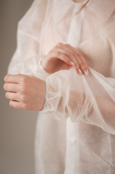 Халат медицинский на КНОПКАХ, 20 г/м2, XXL (10 шт/уп; 50 шт/кор)