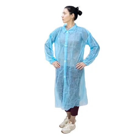 Халат одноразовый "Визитер" на липучках, 20 г/м2, XХL (50 шт/кор)