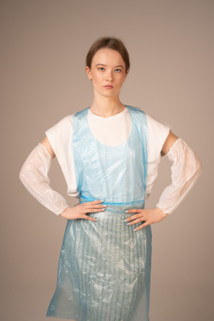 ОГ Нарукавники полиэтил., 20*40 см, цельн. резинка (стандарт) (50 пар/уп, 1000 пар/кор) (6206, белый)