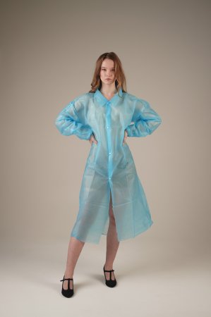 Халат медицинский на КНОПКАХ, 30 г/м2, XXL (50 шт/кор)