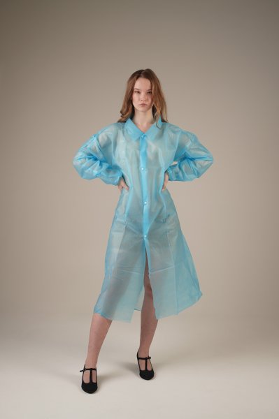 Халат медицинский на КНОПКАХ, 30 г/м2, XXL (50 шт/кор)