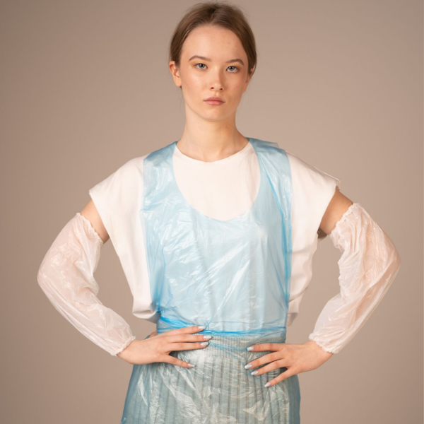 ОГ Нарукавники полиэтил., 20*40 см, цельн. резинка (стандарт) (50 пар/уп, 1000 пар/кор) (6206, белый)