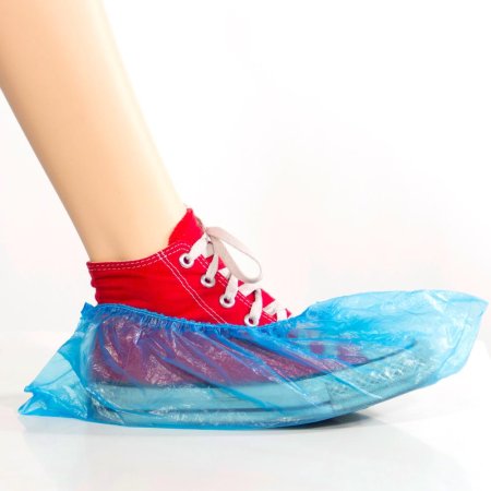 _6012 Бахилы гладкие ЦЕЛЬНАЯ РЕЗИНКА 3,2 гр/пара (2 500 пар./кор.)