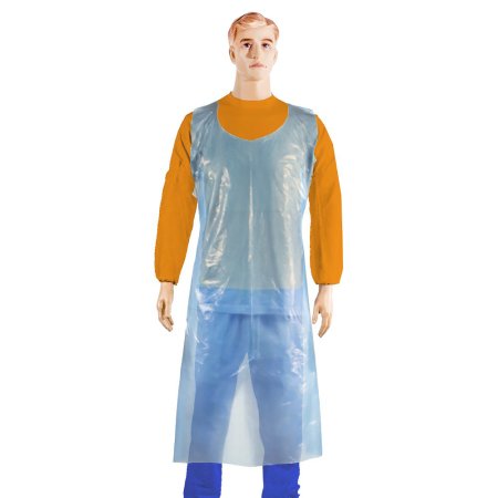 6201 Фартук полиэтил.,  80*120см, голуб (стандарт)