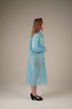 Халат медицинский на КНОПКАХ, 30 г/м2, XXL (50 шт/кор)