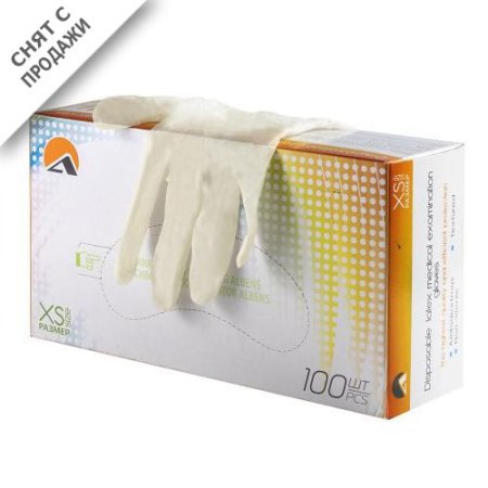 _7051 Перчатки высок.такт.чувств.смотр. латекс. нестер.неопудр.полим.текстур.натур. (100 шт./уп.)