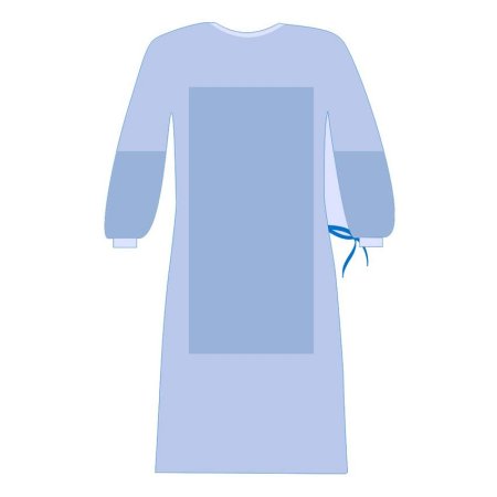 6813 НЕстерил халат хирург. с ЗАЩИТОЙ «евростандарт», 140 см. пл.42 (45 шт/кор)