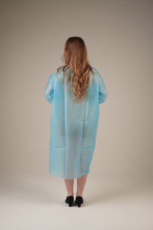 Халат медицинский на КНОПКАХ, 30 г/м2, XXL (50 шт/кор)