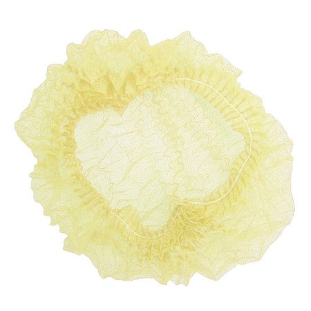 6874 Шапочка-берет Шарлотта, 17г/кв.м, желтый, 1-я резинка (125 шт./ уп.)