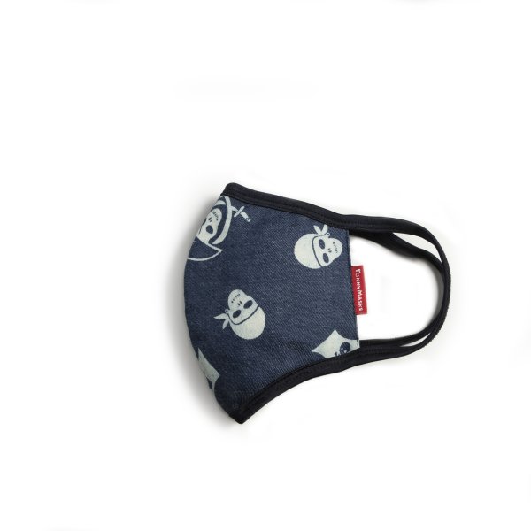 ФМ1-04 Маска многоразовая из ткани, темно-синяя-пираты, хлопок (40 шт/кор)