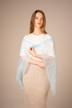 6887 Накидка для пациента на кулиске 110*70 см пл 20 (10 шт/уп, 250 шт/кор)