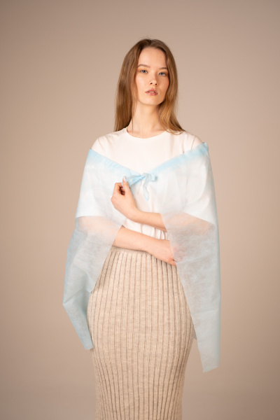 6887 Накидка для пациента на кулиске 110*70 см пл 20 (10 шт/уп, 250 шт/кор)