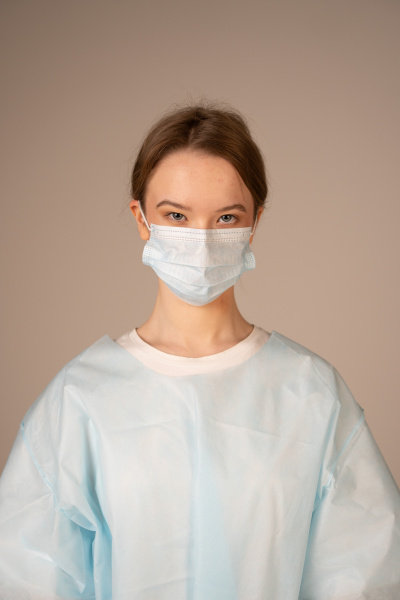 6862 СТЕРИЛ Маска мед. на резинках, 3-х сл. 800 шт./кор.