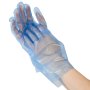 _7086 Перчатки TPE голубые, глянцевые, Albens (100 шт./уп., 2000 шт./кор.)