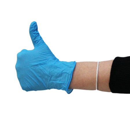 9378А Перчатки нитриловые, Albens, неопудр. текст., цвет голубой (100 шт./уп., 1000 шт./кор.)