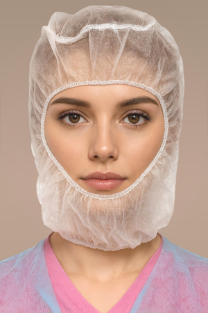 Шапочка-шлем (балаклава), 14 г/м2 (100 шт/уп, 1000 шт/кор)