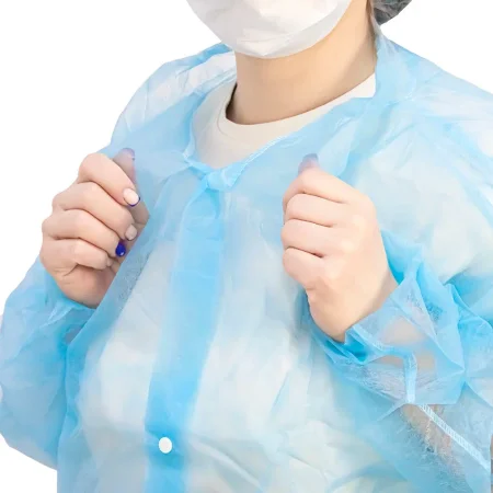 _Халат одноразовый "Визитер" на кнопках, 20 г/м2, XXL (50 шт/кор)