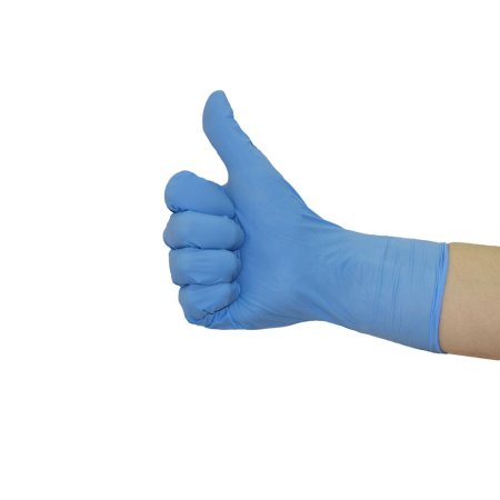 Перчатки "Супермакс" нитриловые, удлиненные,голубые