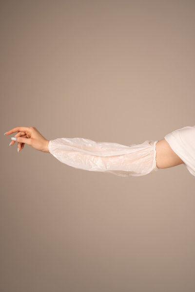 ОГ Нарукавники полиэтил., 20*40 см, цельн. резинка (стандарт) (50 пар/уп, 1000 пар/кор) (6206, белый)