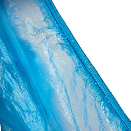 Синие бахилы с двойной резинкой