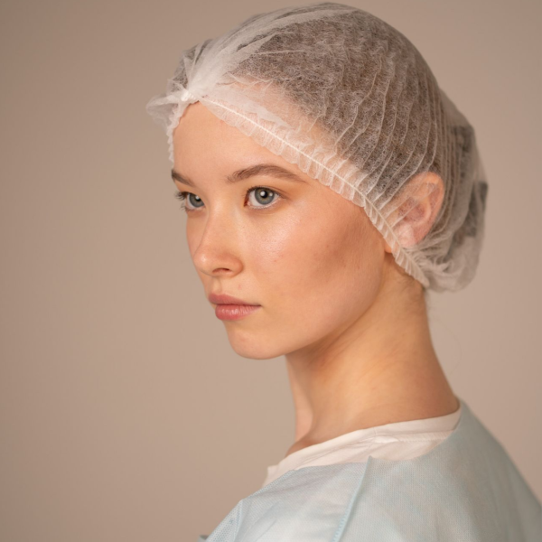 Шапочка-берет Шарлотта, 12г/кв.м, 48см (100 шт/уп, 1000 шт/кор)