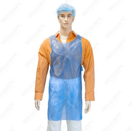 _Фартук полиэтил., (9 мкм) 70*110 см (не медиц), Albens (100 шт/уп, 1000 шт/кор)