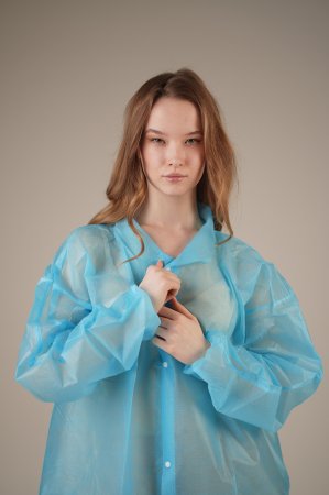 Халат медицинский на КНОПКАХ, 30 г/м2, XXL (50 шт/кор)