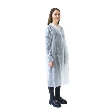 B - Халат одноразовый "Визитер" на кнопках, 20 г/м2, XL (50 шт/кор)