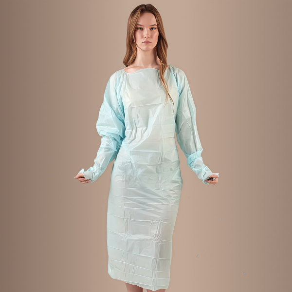 Фартук-халат из хлорполиэтилена 0,018 мм, 120х195 см