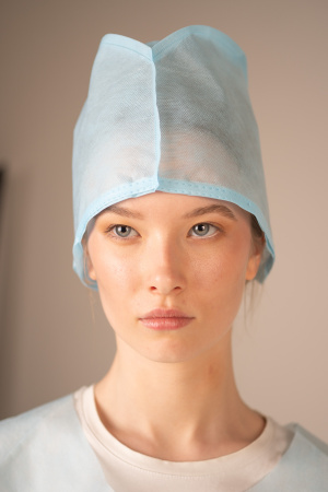 6803 Шапочка-колпак, пл. 42 гр, 18 см (25 шт/уп, 800 шт/кор)