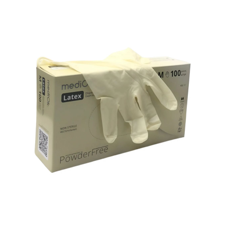 7034 Перчатки латексные мед смотровые неопудр, нестерильные (100 шт/уп, 1000 шт/кор
