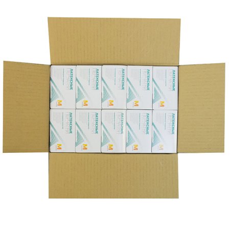 Перчатки латексные нестерильные, неопудренные, полимерное покрытие, текстурированные