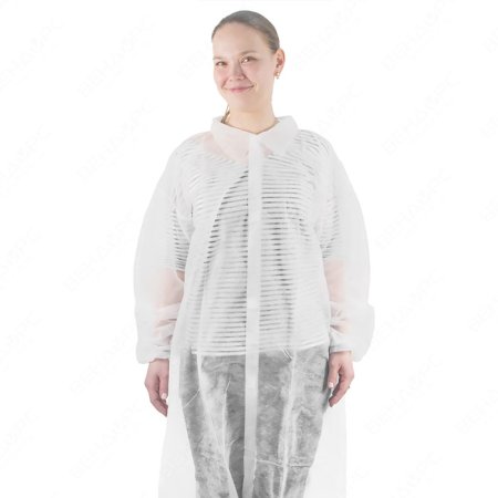 Халат одноразовый "Визитер" на липучках, 20 г/м2, XХL (50 шт/кор)