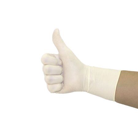 Перчатки высокой тактильной чувствительности смотровые латексные опудренные, гладкие, натуральный