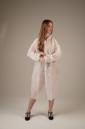 Халат медицинский на КНОПКАХ, 20 г/м2, XL (10 шт/уп; 50 шт/кор)