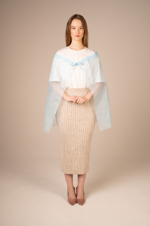 6887 Накидка для пациента на кулиске 110*70 см пл 20 (10 шт/уп, 250 шт/кор)