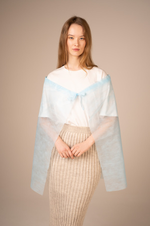 6887 Накидка для пациента на кулиске 110*70 см пл 20 (10 шт/уп, 250 шт/кор)