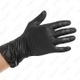 Перчатки виниловые неопудренные, гладкие, черные