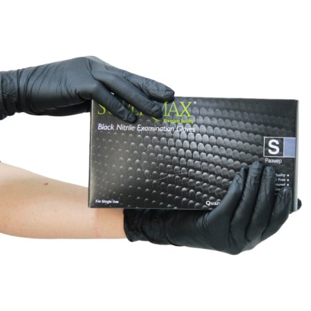 9899 Перчатки  мед. смотр. "Супермакс" нитрил., неопудр. текст. на пальцах (100 шт./уп.)