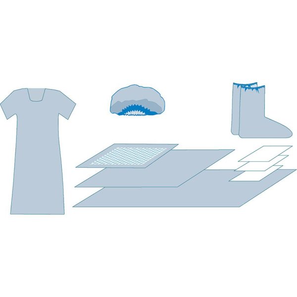 6902 Комп. белья акушерcкий для рожениц, стерил, КБР-12 (20 шт/кор)