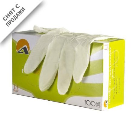 _7001 Перчатки смотр. латекс. нестер.опудрен.гладк.натур. (100 шт./уп.)