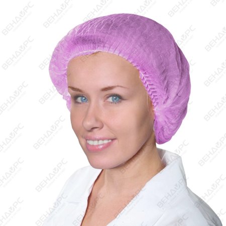 _Шапочка-берет Шарлотта Leboo, 10г/кв.м, (100 шт/уп, 1000 шт/кор)