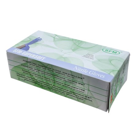 _74204 Перчатки смотровые нестерил. нитриловые SFM (200 шт/упак; 2000 шт/кор)