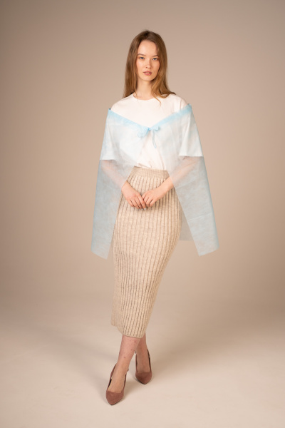 6887 Накидка для пациента на кулиске 110*70 см пл 20 (10 шт/уп, 250 шт/кор)